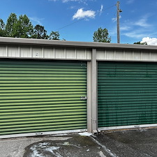 Oxidation-removal-from-roll-up-door 0